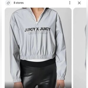 NWT Juicy Couture half zip reflective pullover